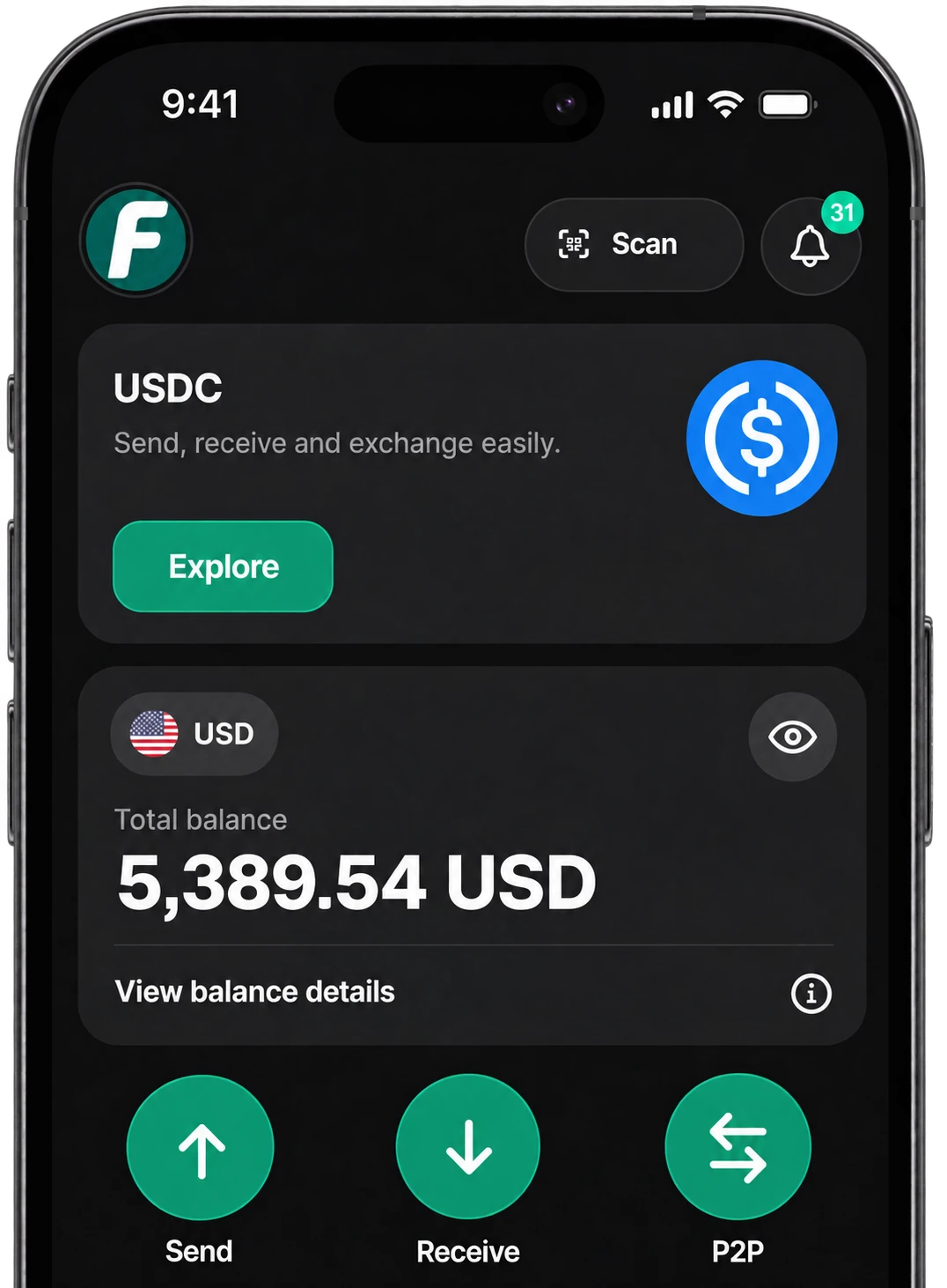 Flowxi Home dashboard