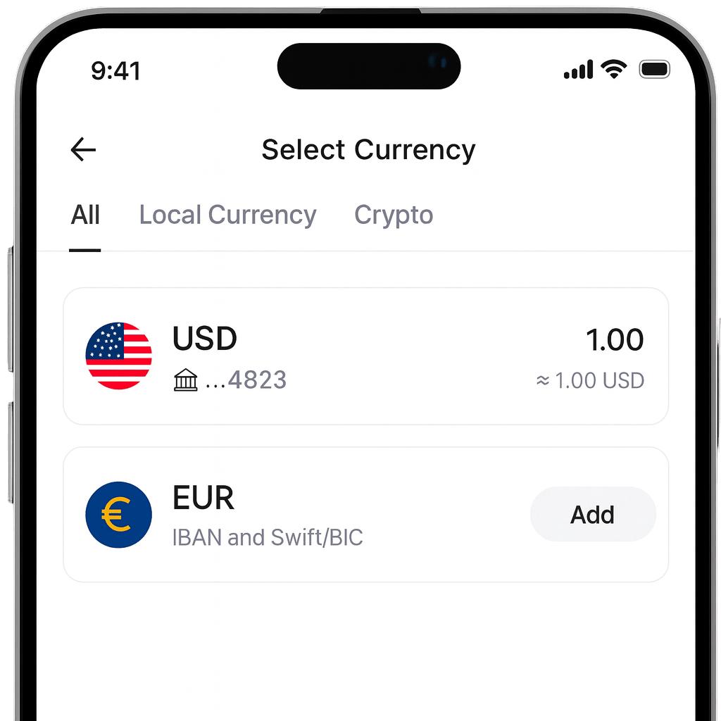 Aperçu du portefeuille multi-devises