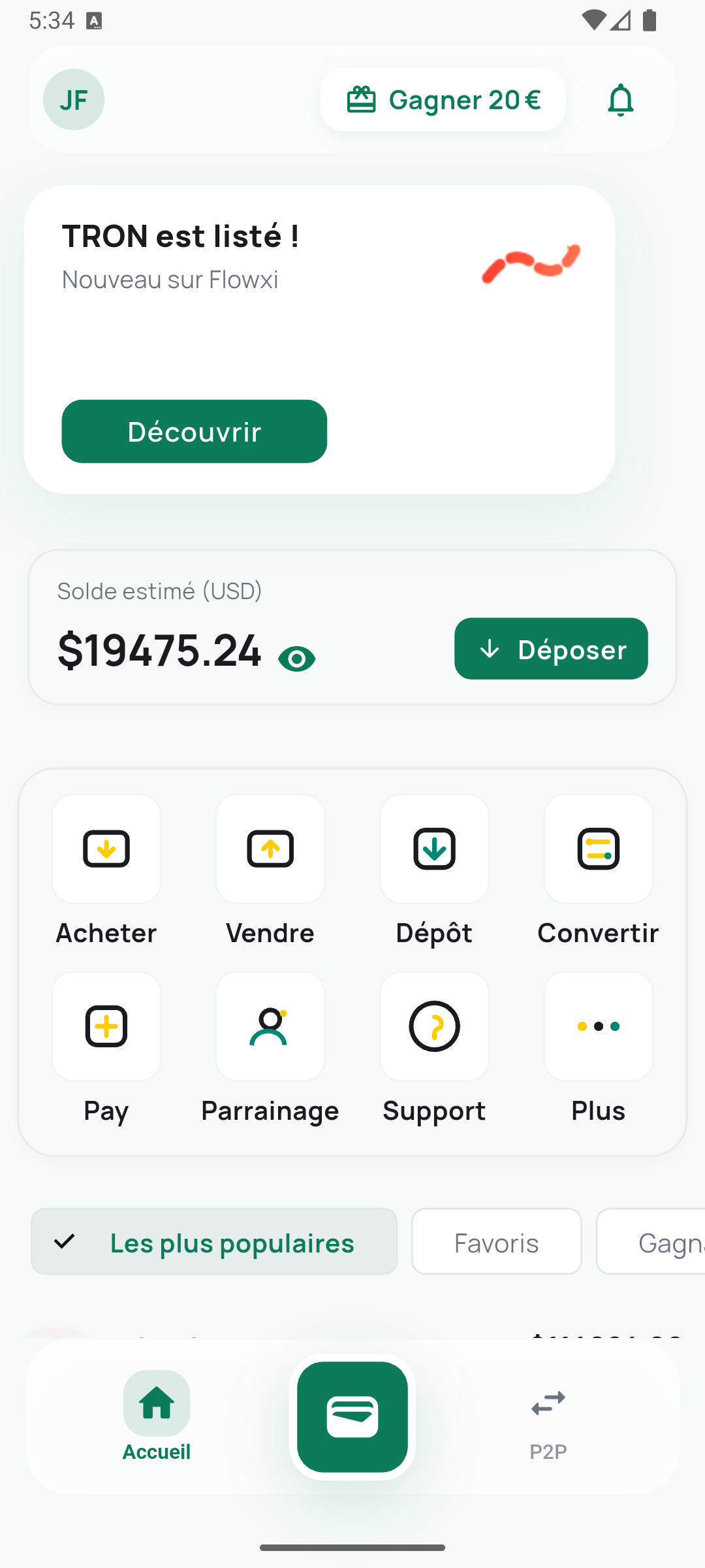 Aperçu application Flowxi
